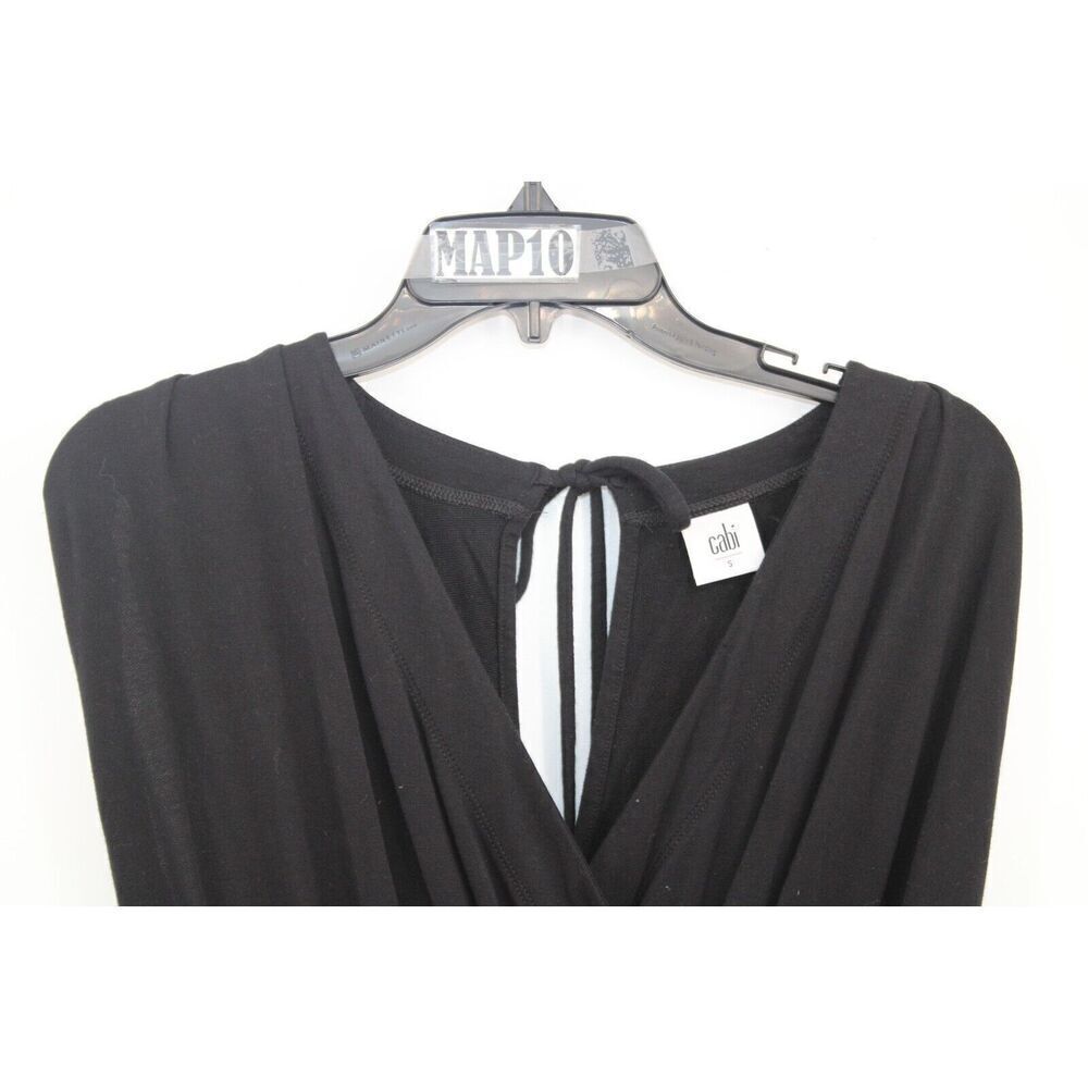 CAbi 5577 Downtown Sleeveless Wide Leg Jersey Jumpsuit Black Women's Size S EUC - Picture 3 of 12